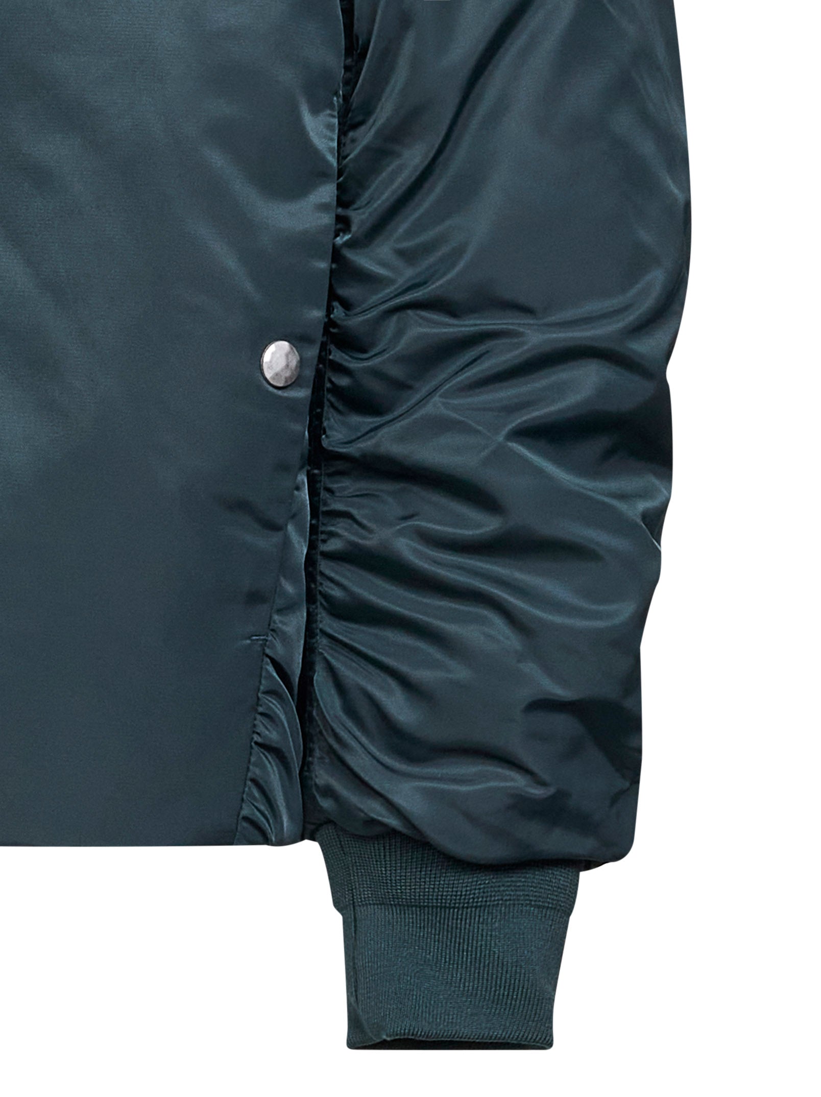 Green nylon Minimal bomber jacket – Daniello.com