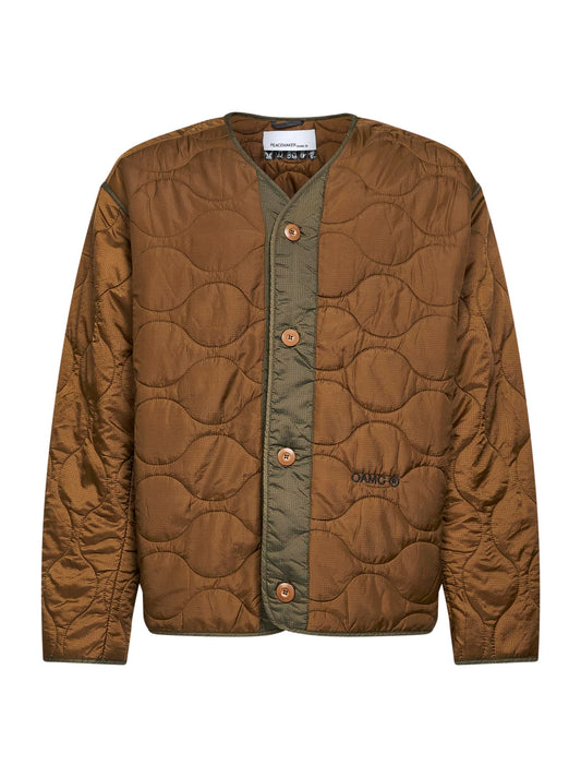 Beige ripstop nylon Combat jacket/liner<BR/>