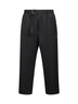 Black wool blend lightweight canvas Regs trousers