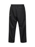 Black wool blend lightweight canvas Regs trousers