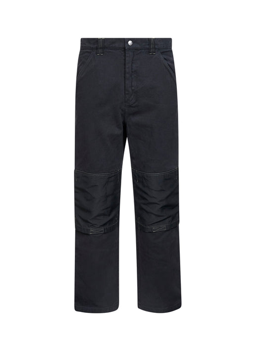 Black cotton denim Workwear jeans