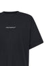 Black jersey pigeon print loose-fit T-shirt