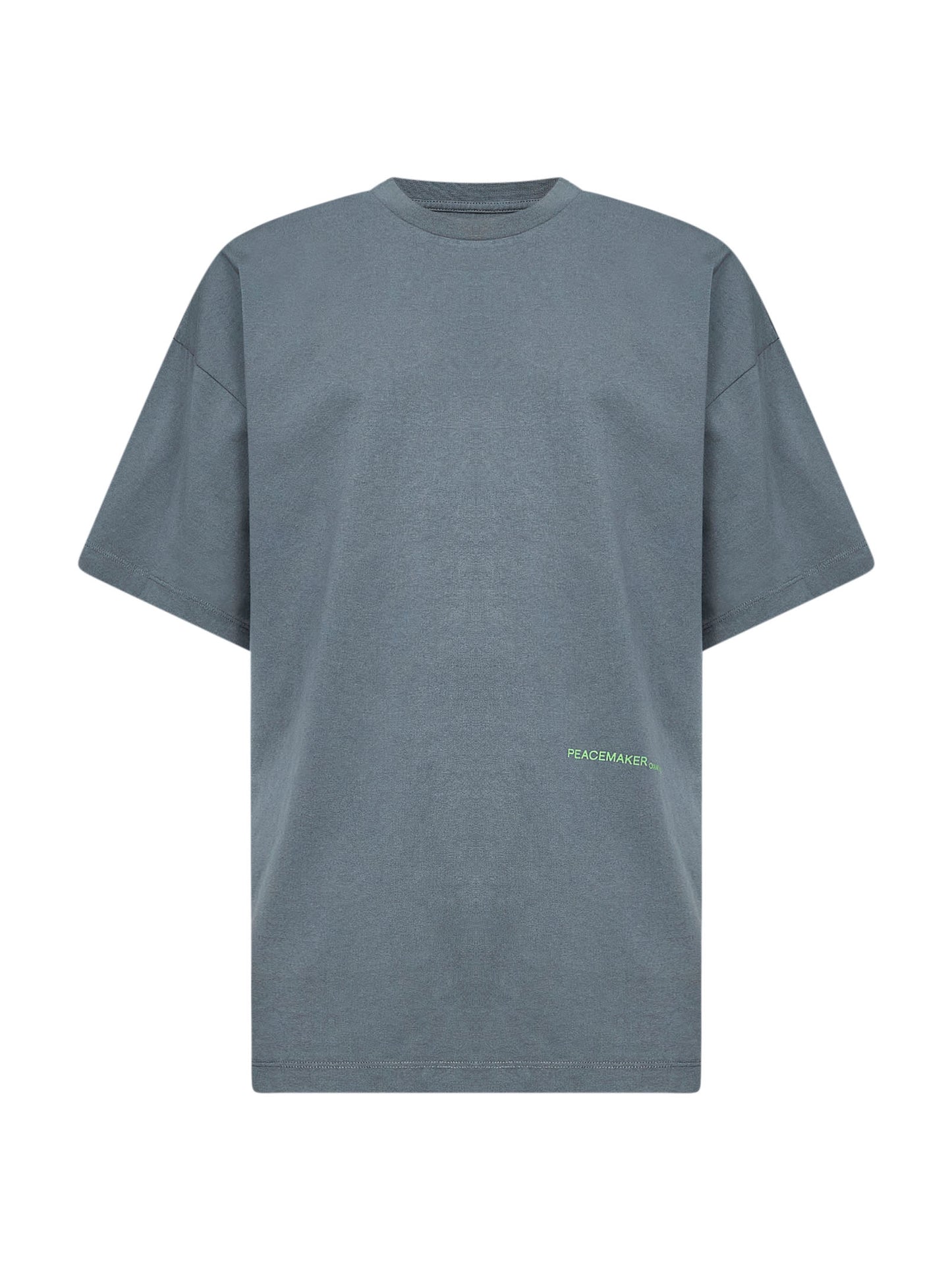 T-shirt loose-fit stampata in jersey di cotone grigio