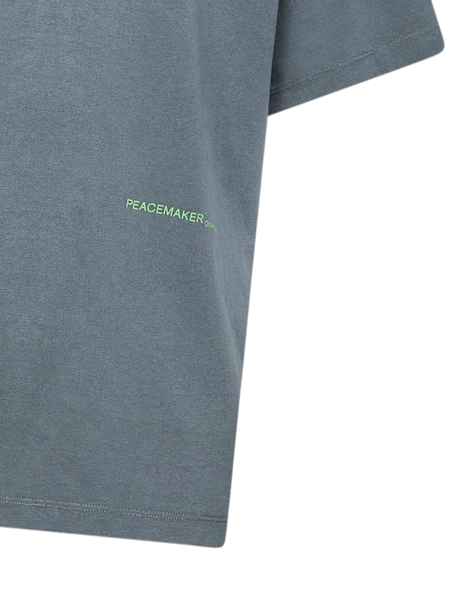 T-shirt loose-fit stampata in jersey di cotone grigio