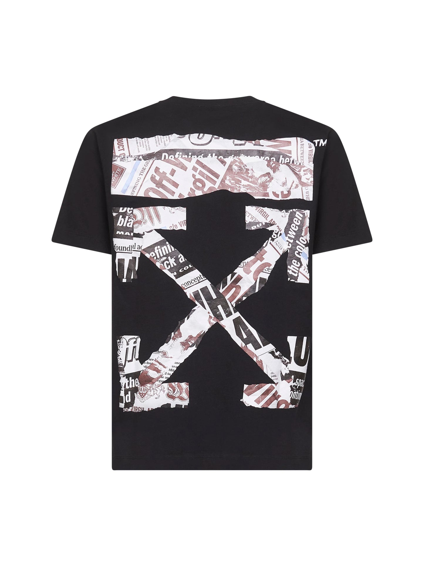 T-shirt Newspaper Arrow Silm nera