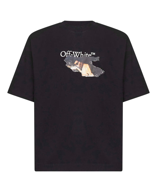 T-shirt Paint Arrow Skate in cotone nero