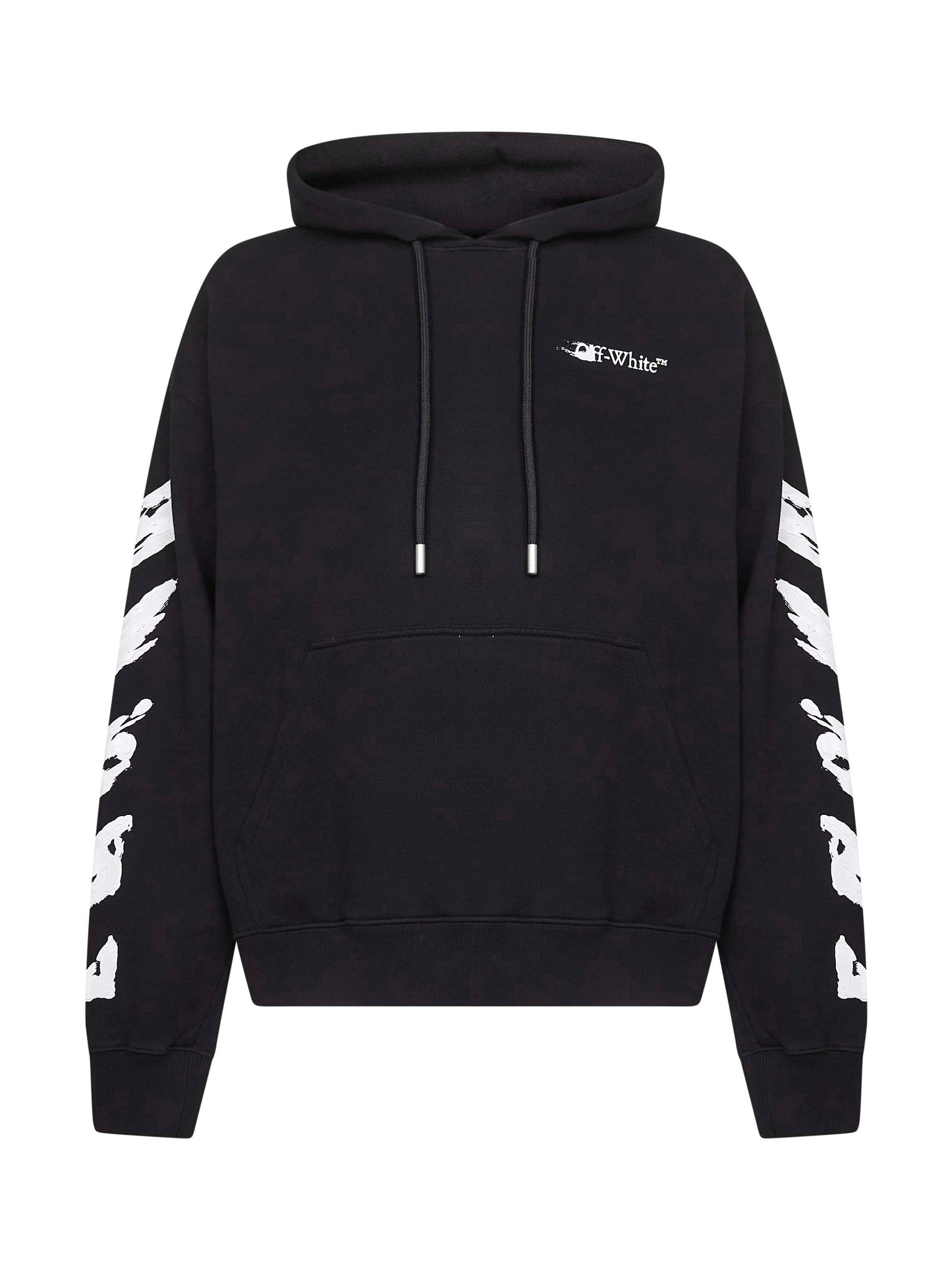 Felpa con cappuccio Ink Arrow Skate in cotone nero