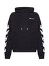 Felpa con cappuccio Ink Arrow Skate in cotone nero