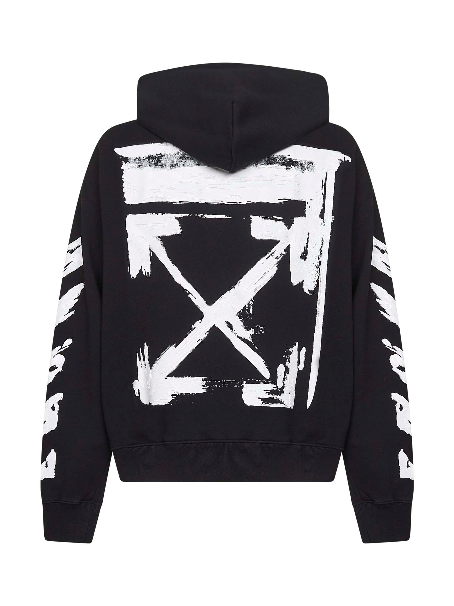 Felpa con cappuccio Ink Arrow Skate in cotone nero