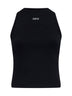 Cotton tank top with logo<BR/>