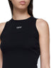 Cotton tank top with logo<BR/>