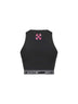 Black jersey Logoband activewear top