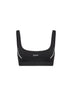 Black knit Off Stamp activewear bra