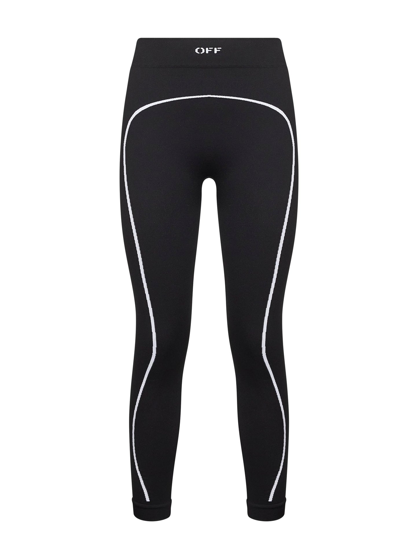 Black knit Off Stamp activewear leggings