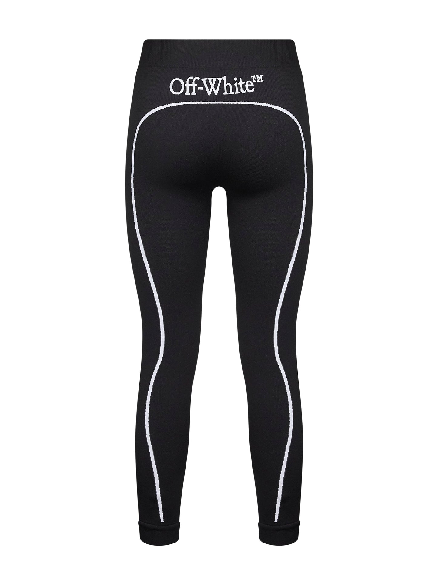 Black knit Off Stamp activewear leggings