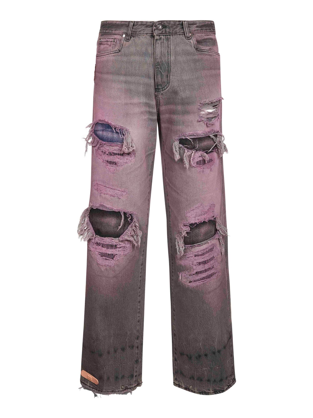 Pink cotton denim Rich Kid jeans