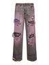 Pink cotton denim Rich Kid jeans