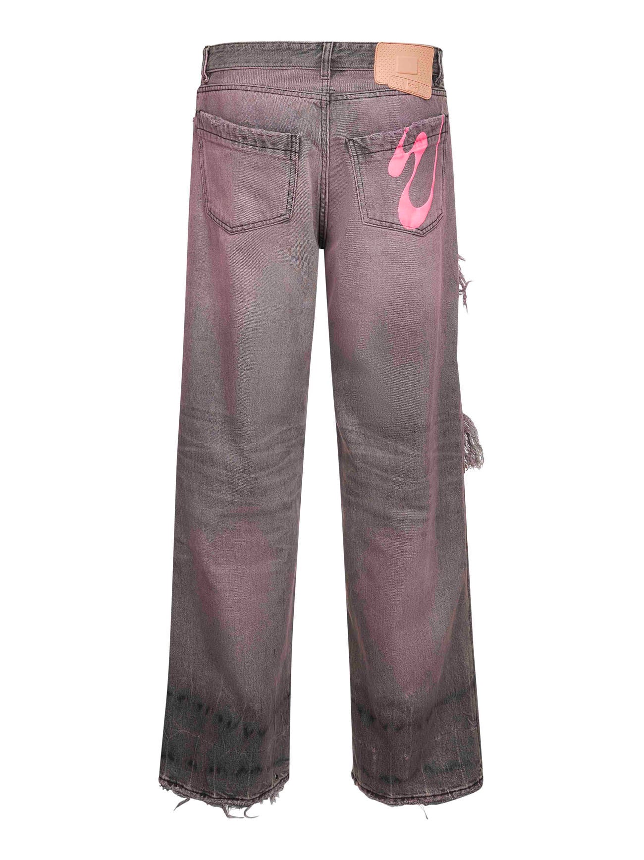 Pink cotton denim Rich Kid jeans