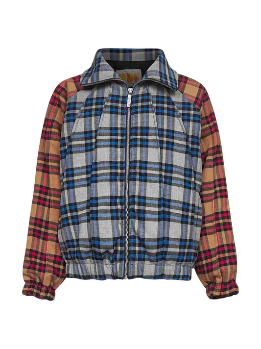 Check patchwork-effect Federico jacket