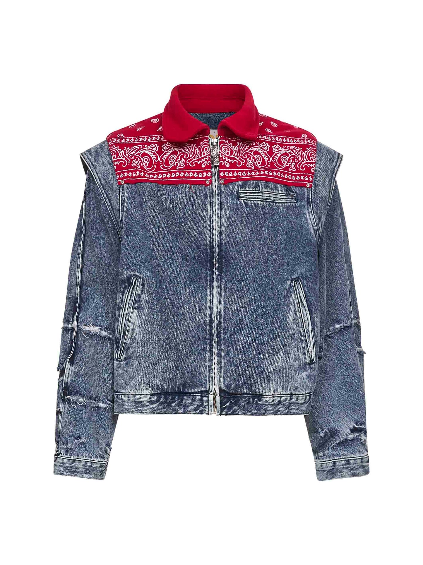 Blue denim Cape jacket