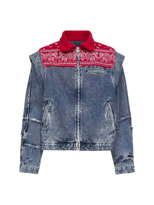 Blue denim Cape jacket