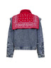 Blue denim Cape jacket