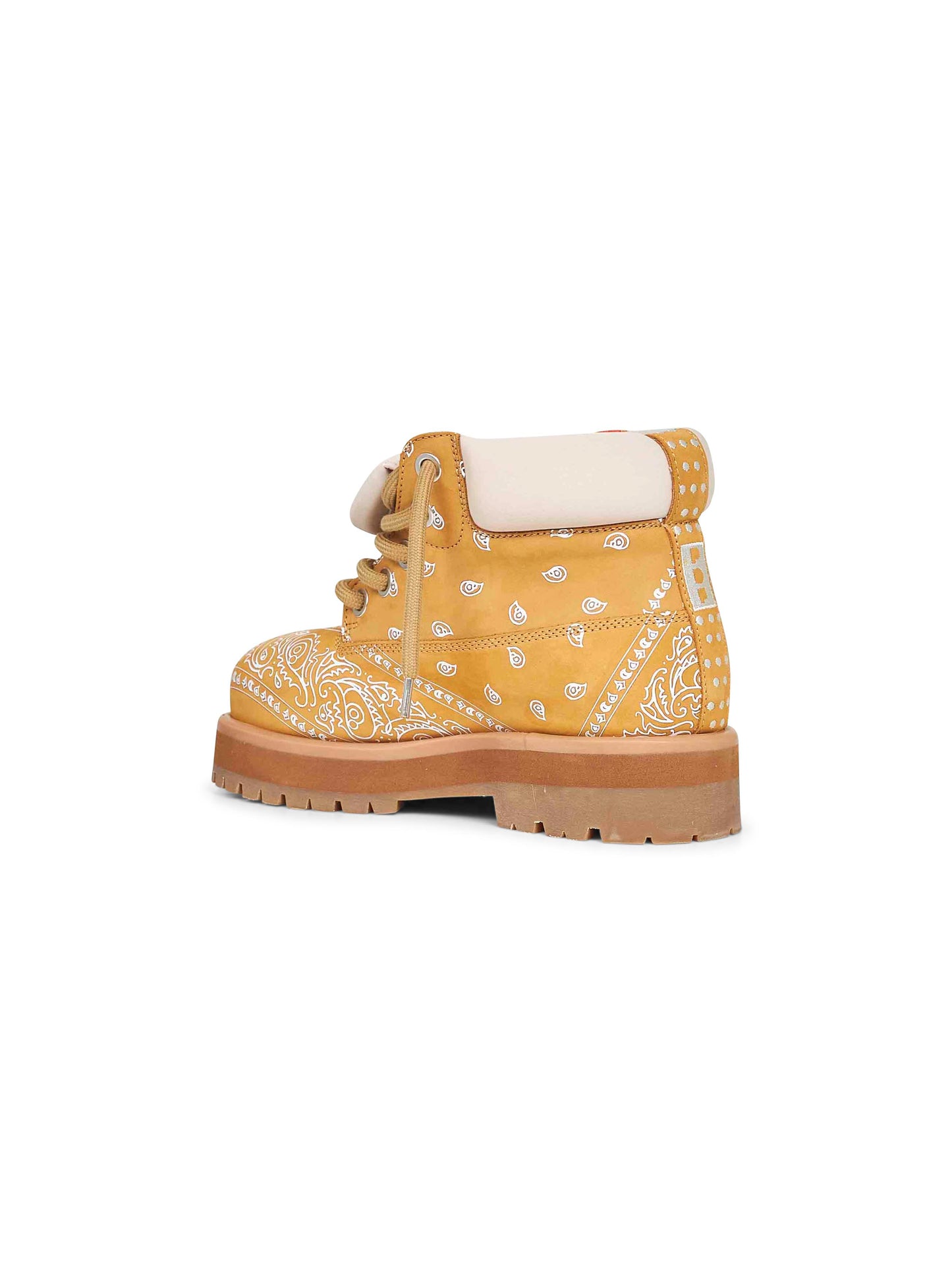 Stivaletti Strada Low Bandana in nabuk giallo stampa bandana