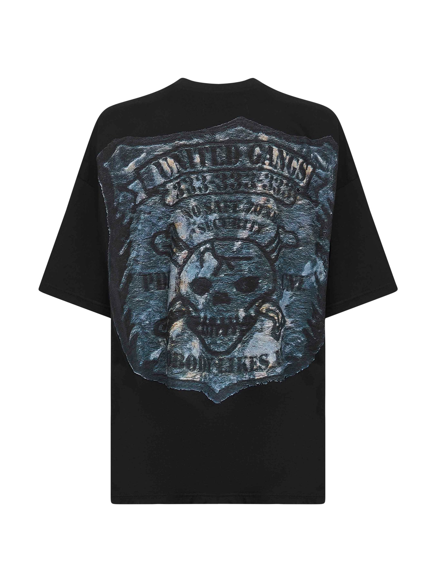 Black cotton The Boy White Flake T-shirt