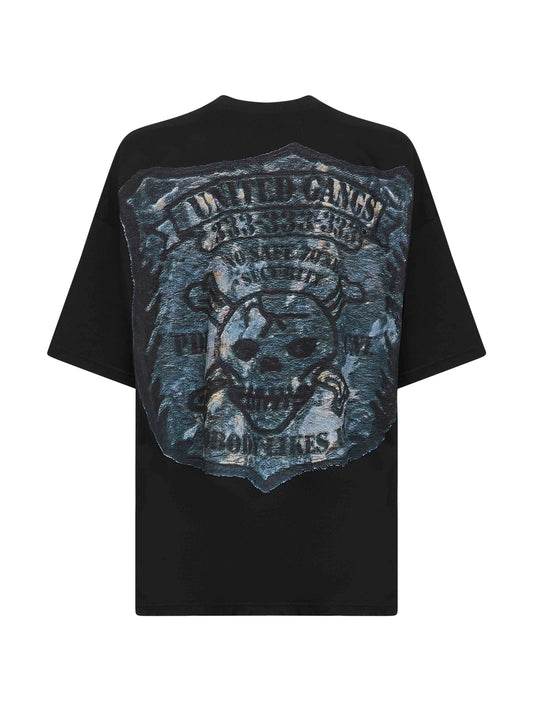 Black cotton The Boy White Flake T-shirt