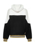 Black cotton Giulio zip-up hoodie