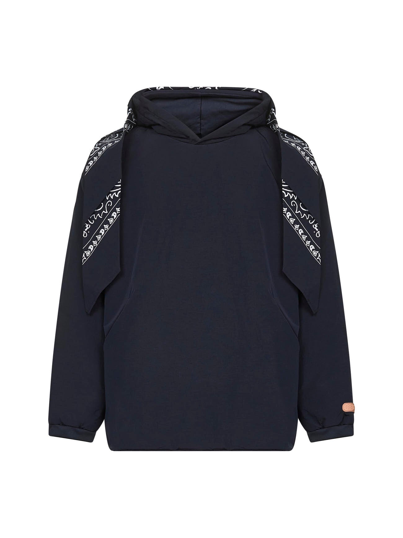 Blue nylon United hoodie