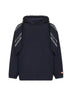 Blue nylon United hoodie