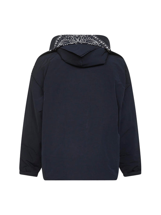 Blue nylon United hoodie