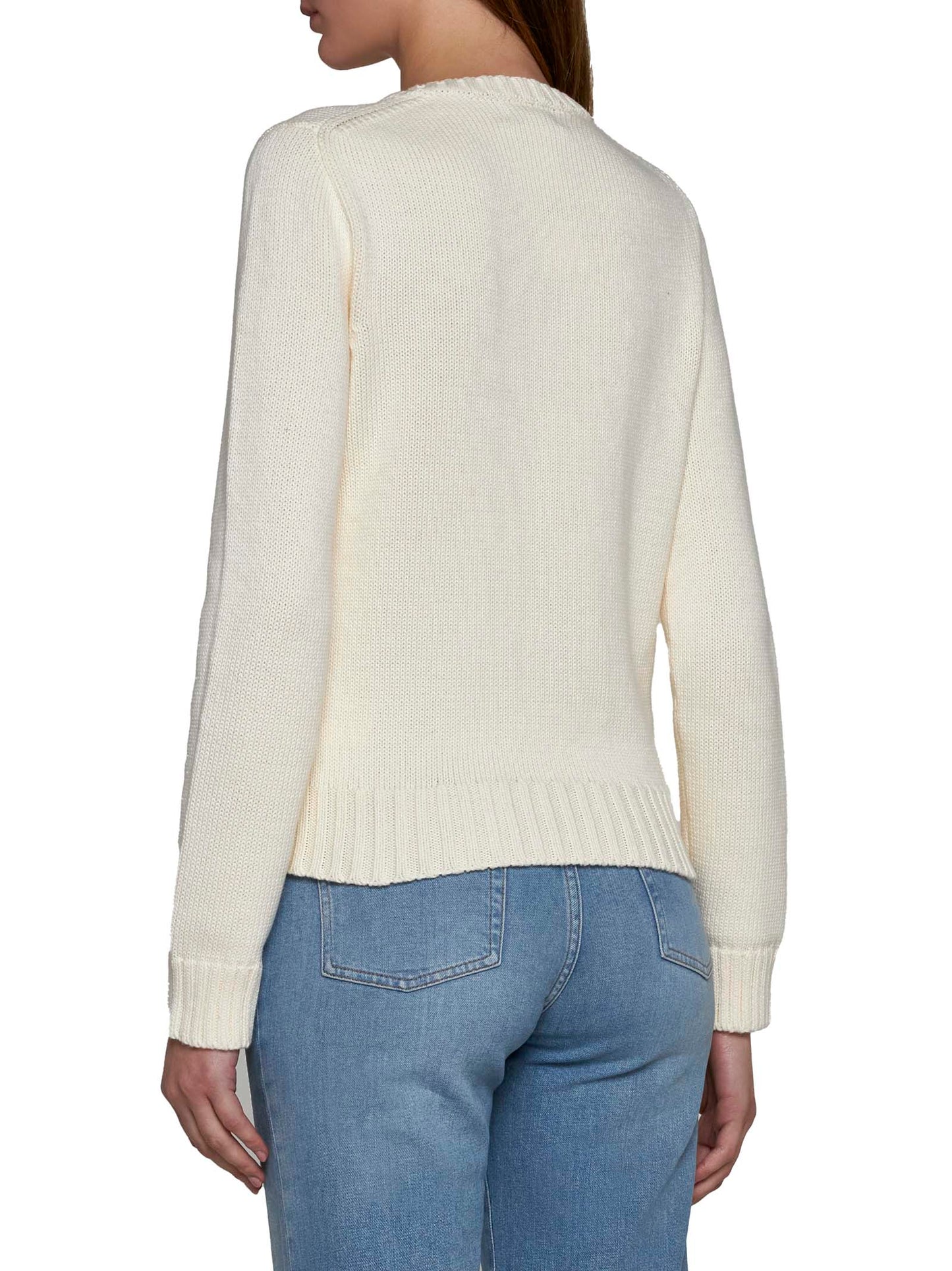 POLO RALPH LAUREN Cotton Sweater with Flag
