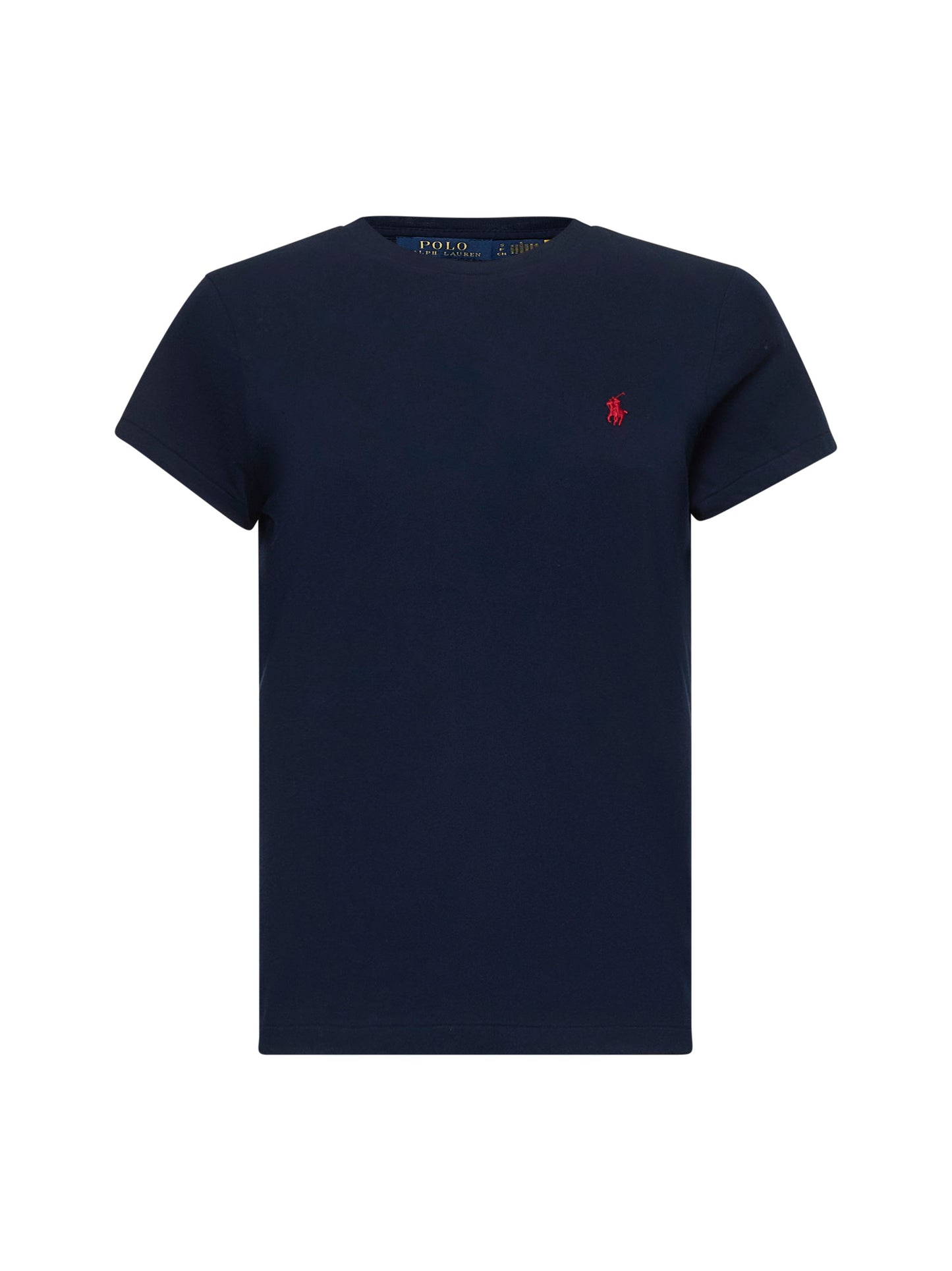 Blue cotton crewneck T-shirt