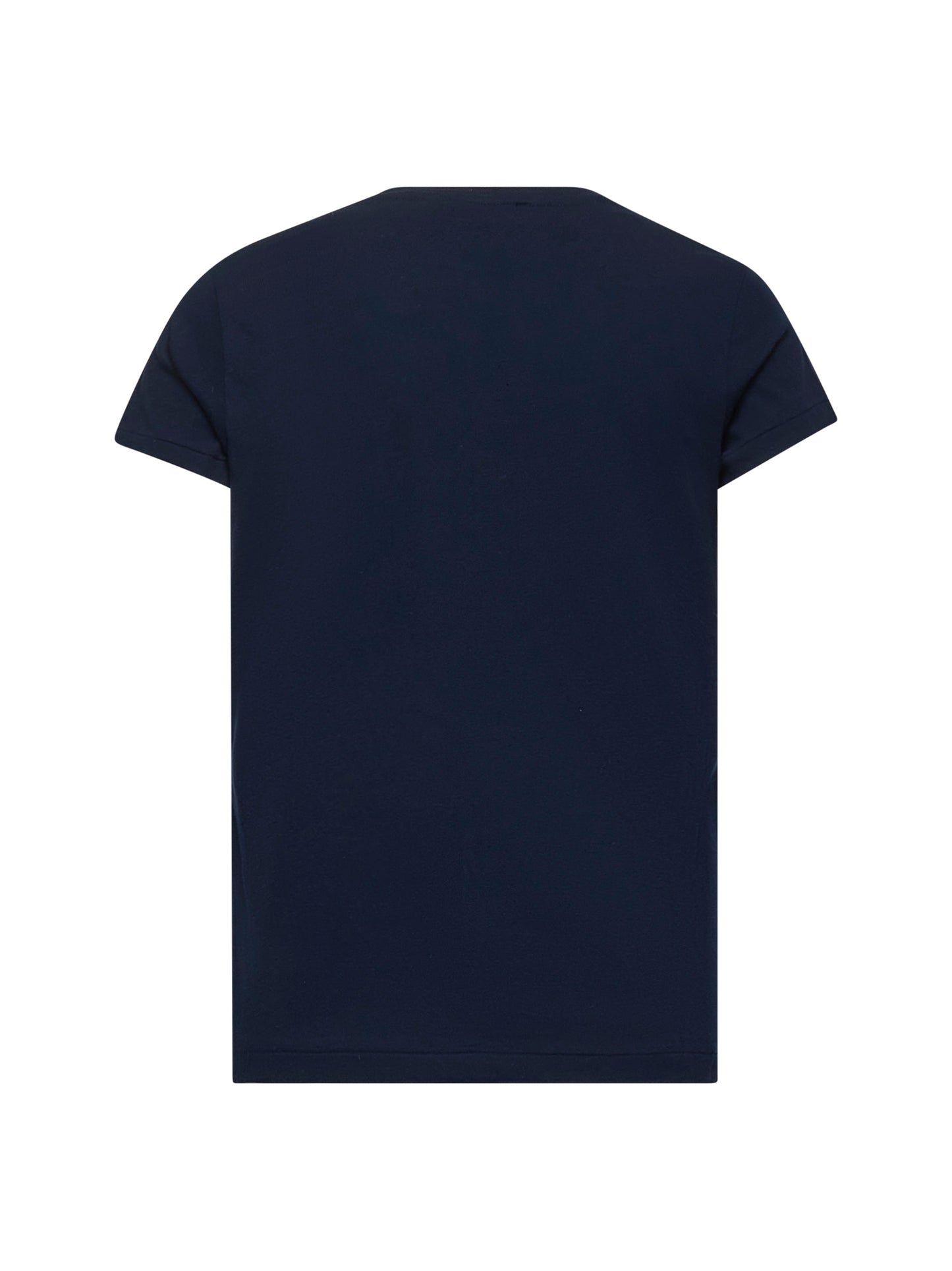 Blue cotton crewneck T-shirt