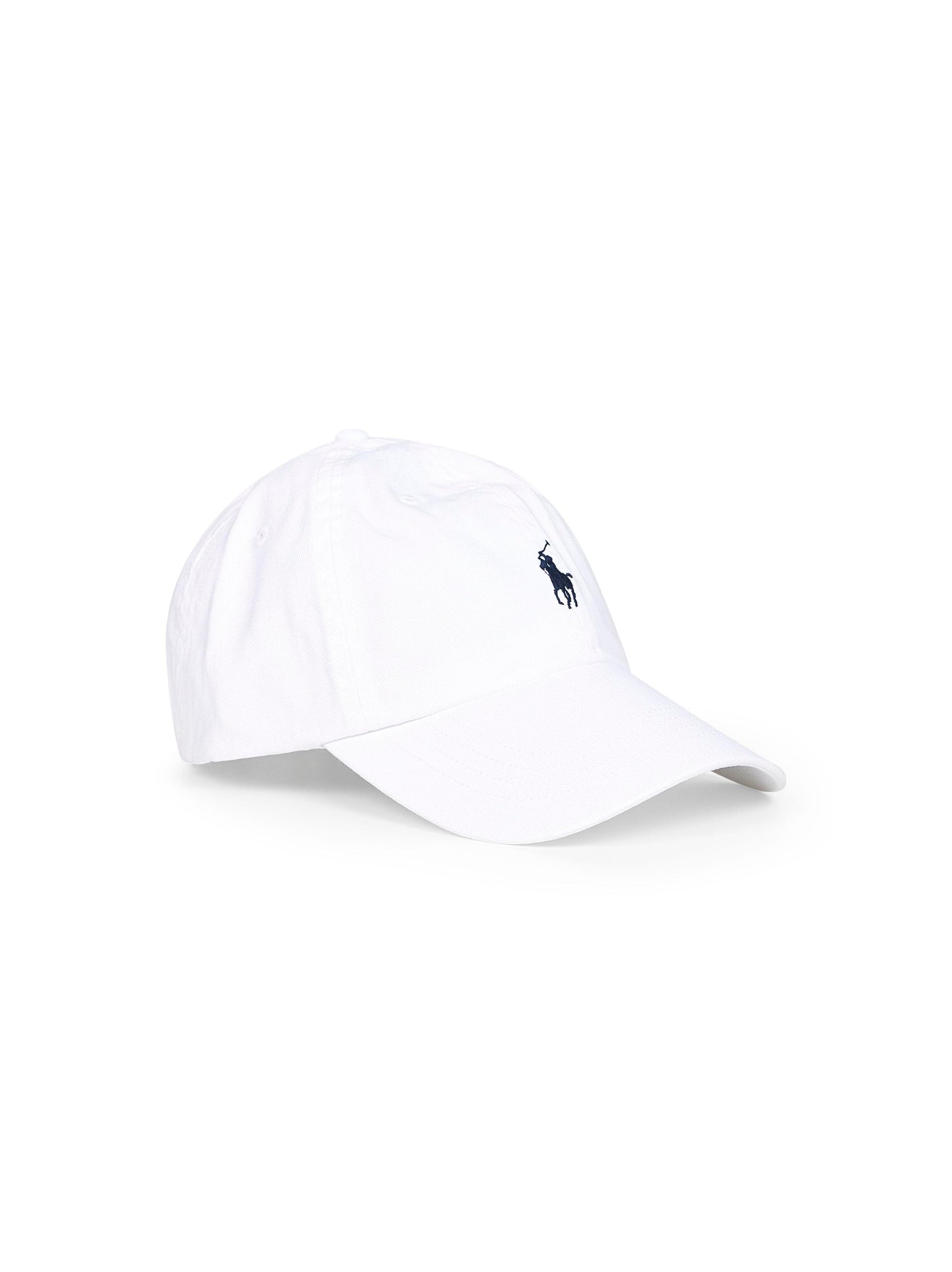 Berretto in chino bianco con ricamo