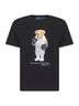 Black cotton jersey Polo Bear T-shirt