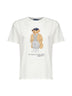 White cotton jersey Polo Bear T-shirt
