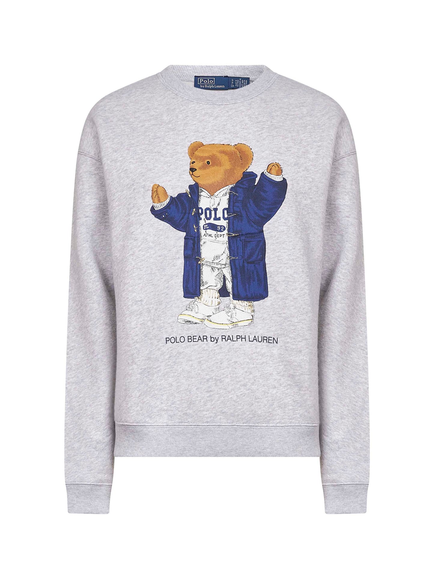 Grey Polo Bear crewneck sweatshirt