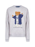 Grey Polo Bear crewneck sweatshirt