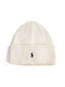 Cream merino wool beanie