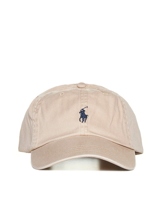Beige chino baseball cap
