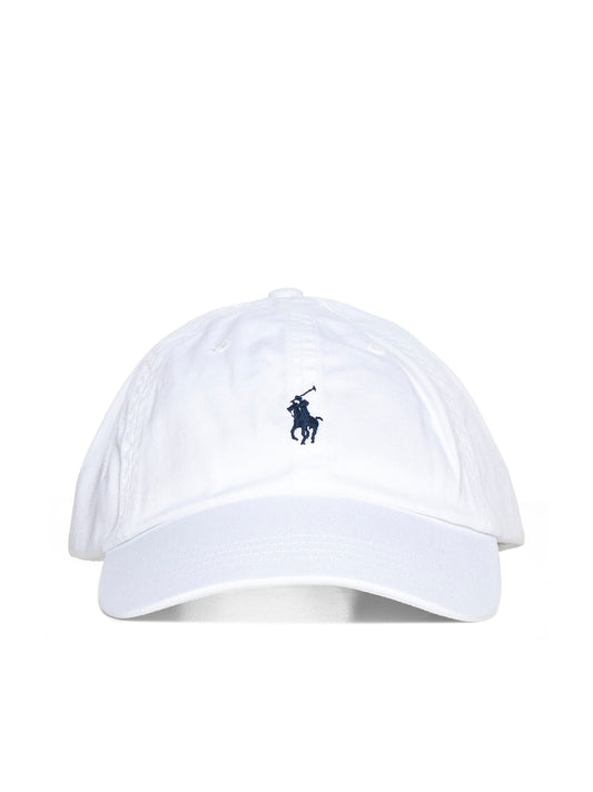 White chino baseball cap