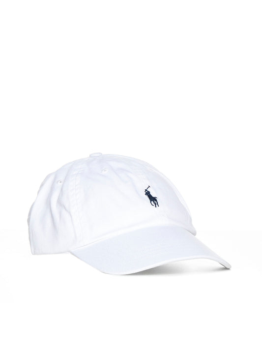 White chino baseball cap