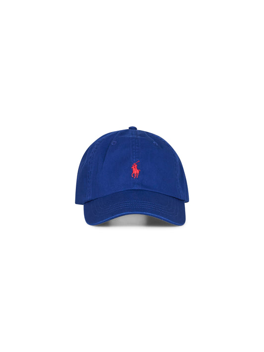 Blue chino embroidered cap