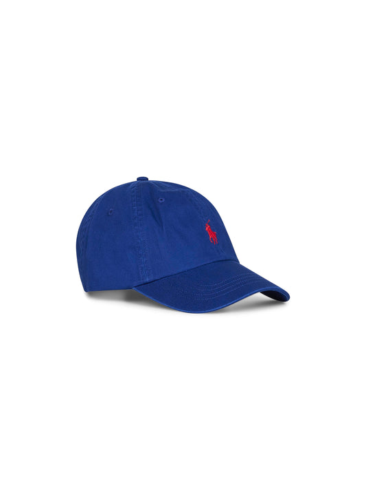 Blue chino embroidered cap