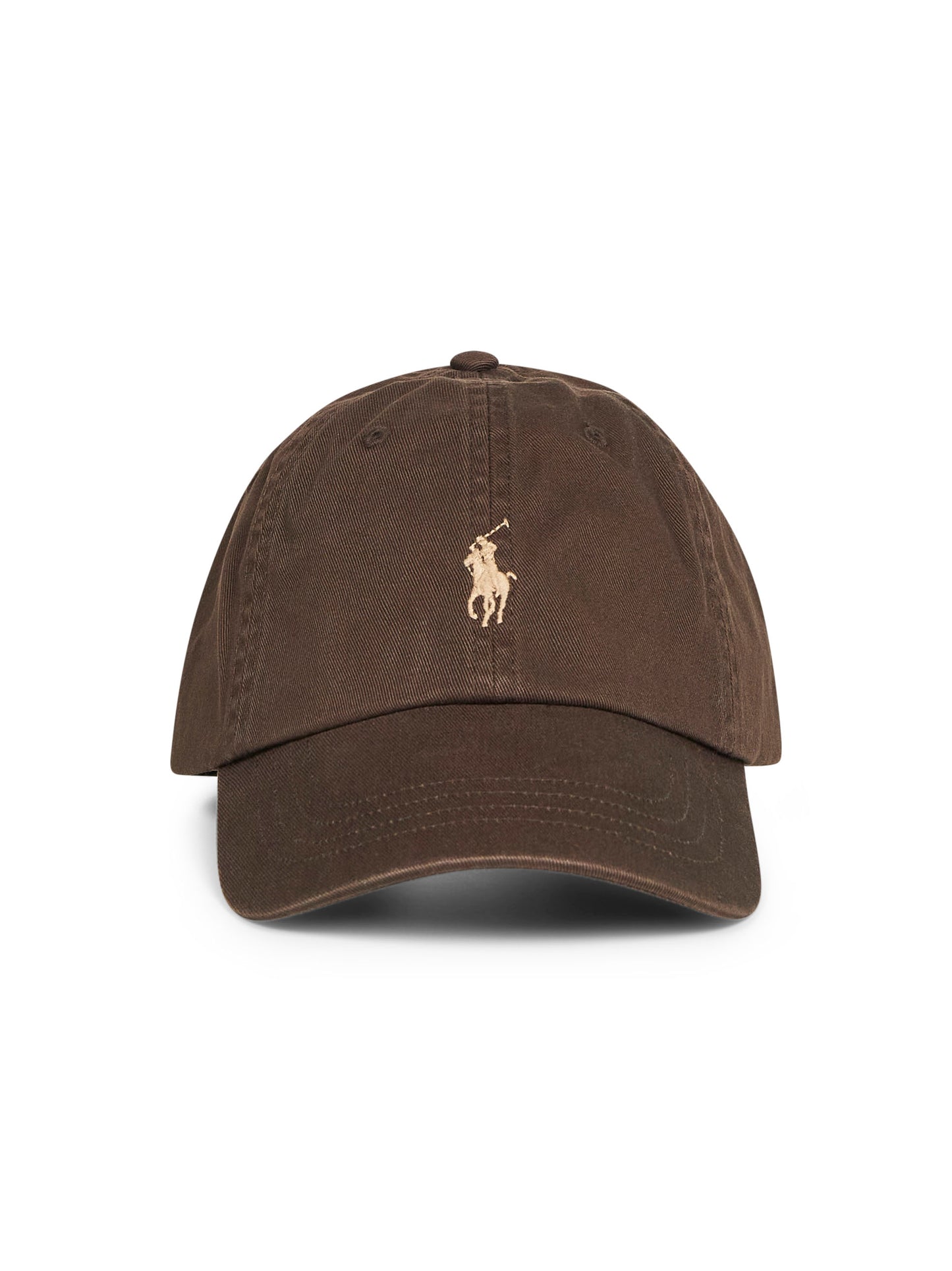 Brown chino embroidered cap