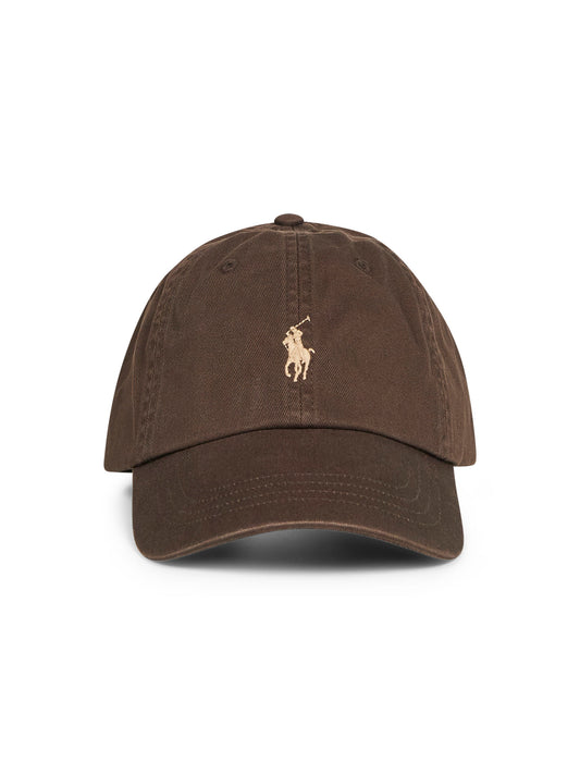 Brown chino embroidered cap