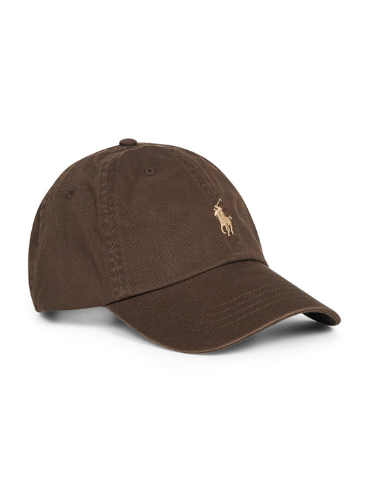 Brown chino embroidered cap